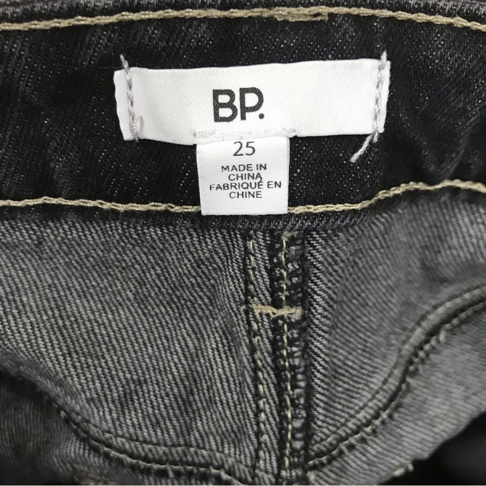 BP Ripped High Waist Ankle Mom Jeans In Vintage Black - Picture 7 of 10